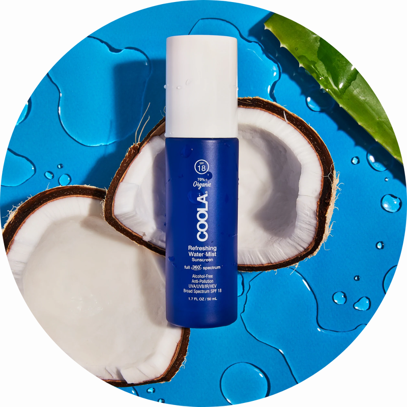 Refreshing Water Mist Organic Face Sunscreen SPF 18