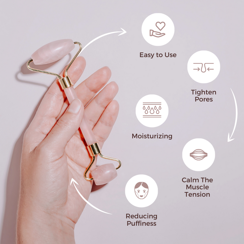 Rose Quartz Facial Roller
