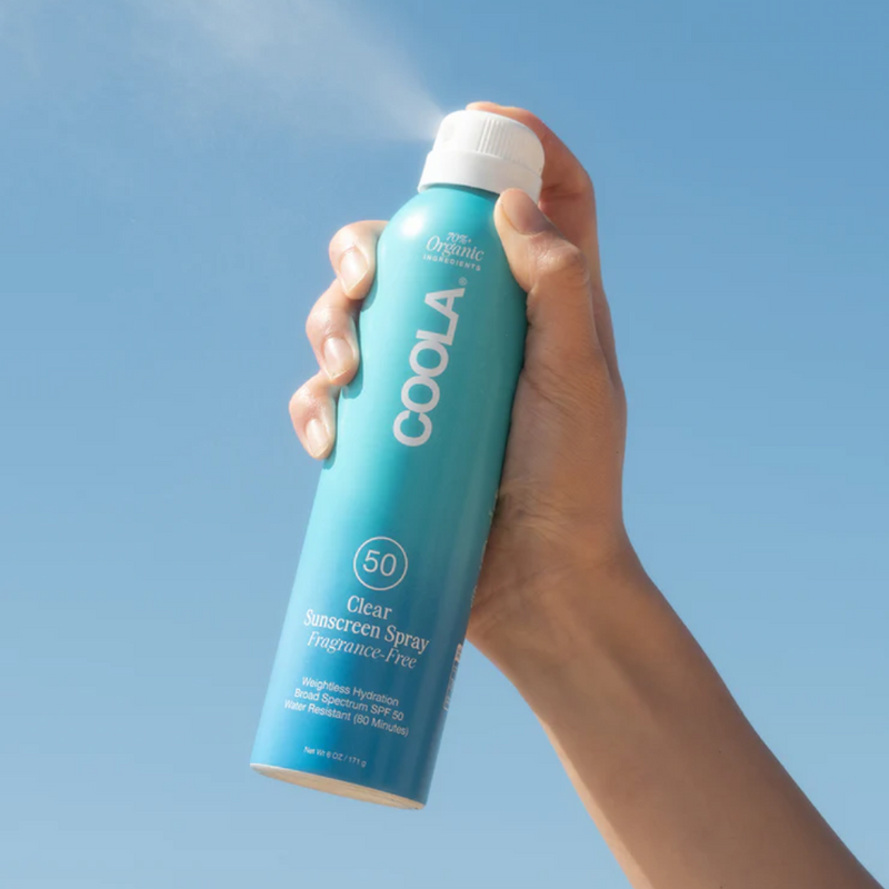 Clear Sunscreen Spray SPF50