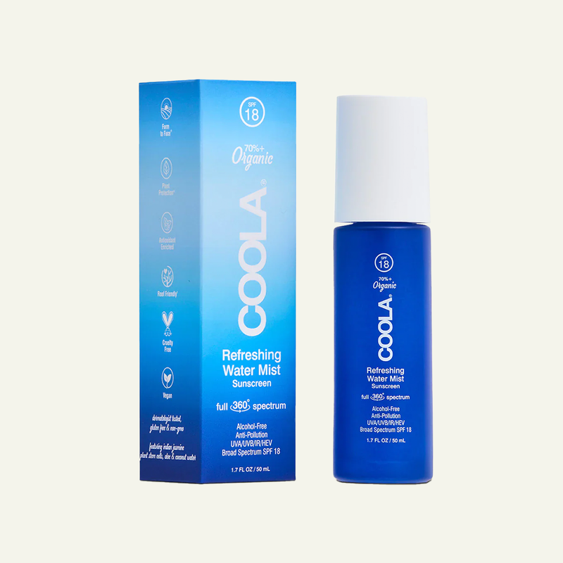 Refreshing Water Mist Organic Face Sunscreen SPF 18