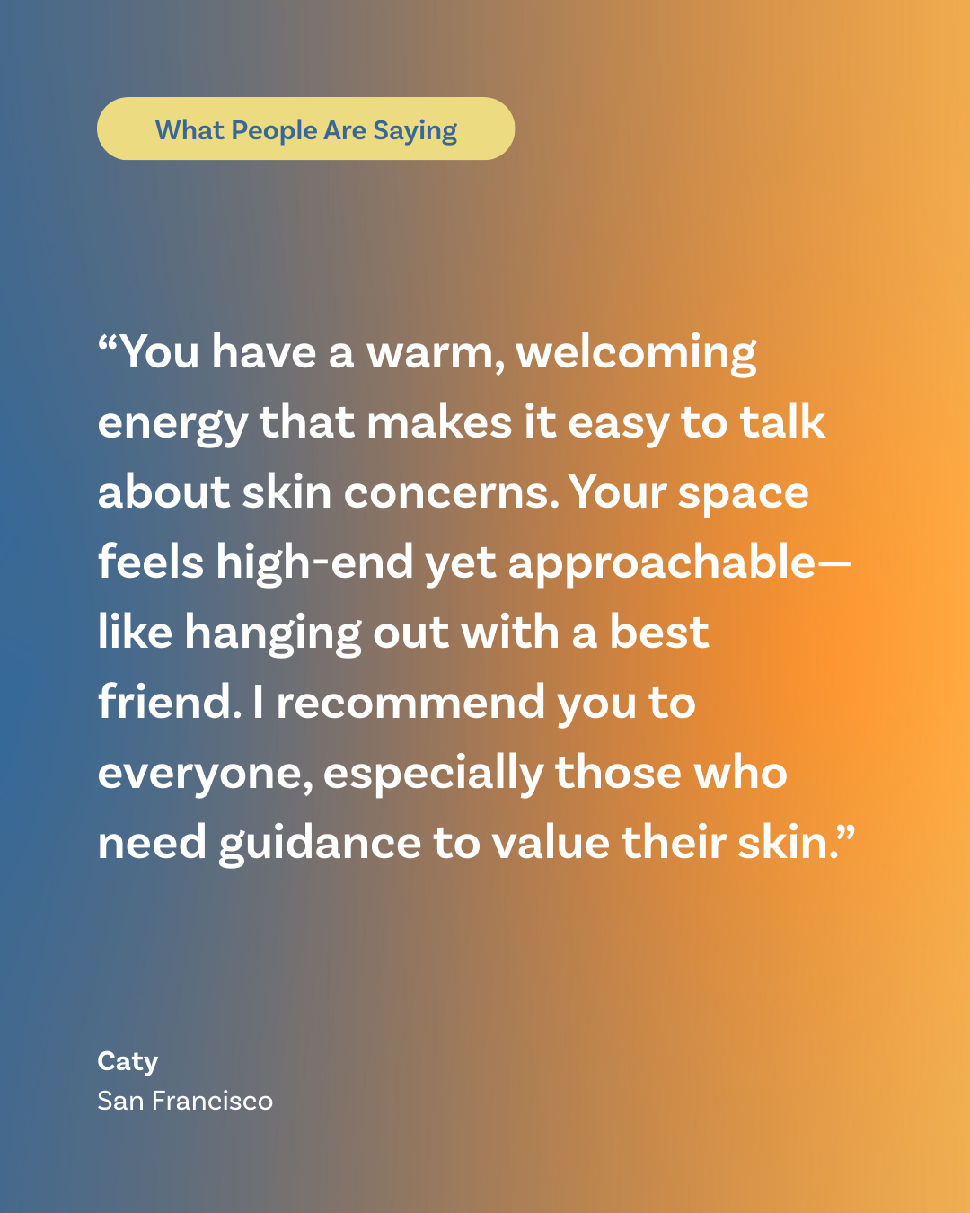 What people are saying about Missy — Mismo care